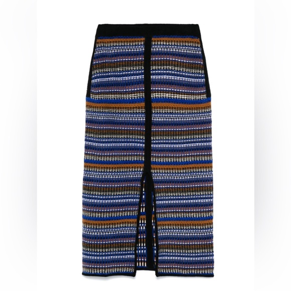 ba&sh Midi Skirt XoXo Color Flame Blue Size Medium // Waist 28" // Length 33" - Picture 10 of 11